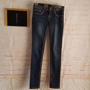 Iris Jeans Dark Wash With Jewels